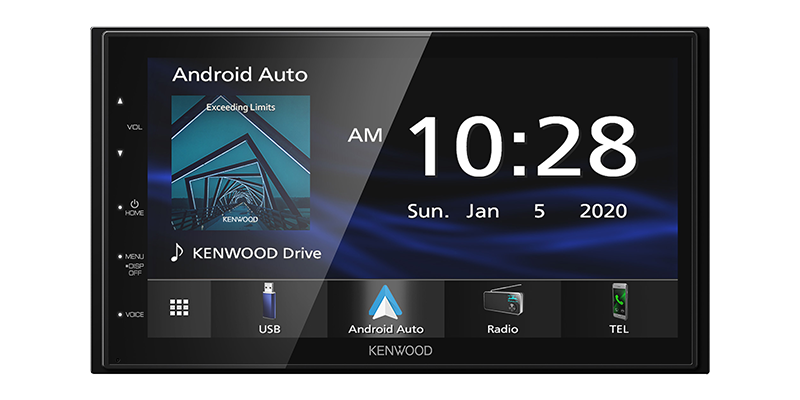 Kenwood Bluetooth Multimedia Player with Apple CarPlay & Android Auto